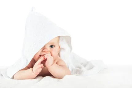 Baby towel white